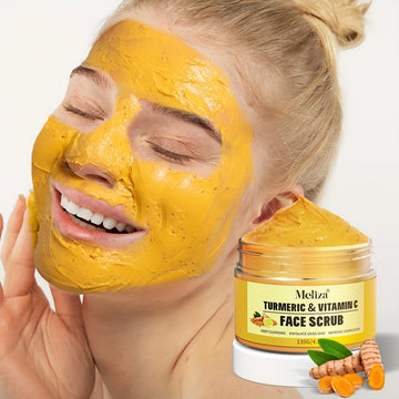Vitamin C and Turmeric Scrub Ice Cream Texture, Deep Cleansing, Brightening