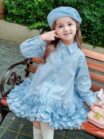 Long-Sleeve Dress for Little Girls