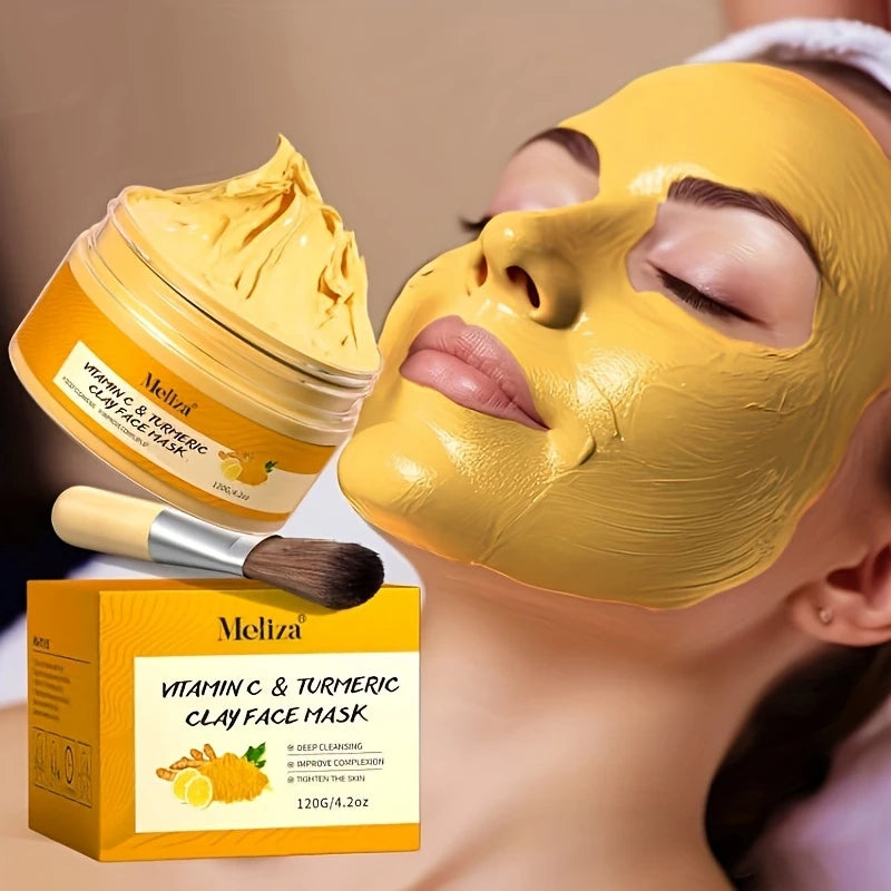 120g turmeric Vitamin C Cleansing Mask Turmeric Mud Mask Deep Cleansing