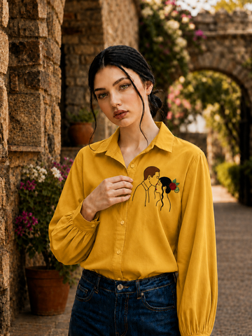 Embroidered Rayon Viscose Shirt