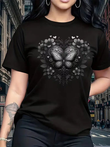 Women's Short Sleeve Round Neck T-Shirt