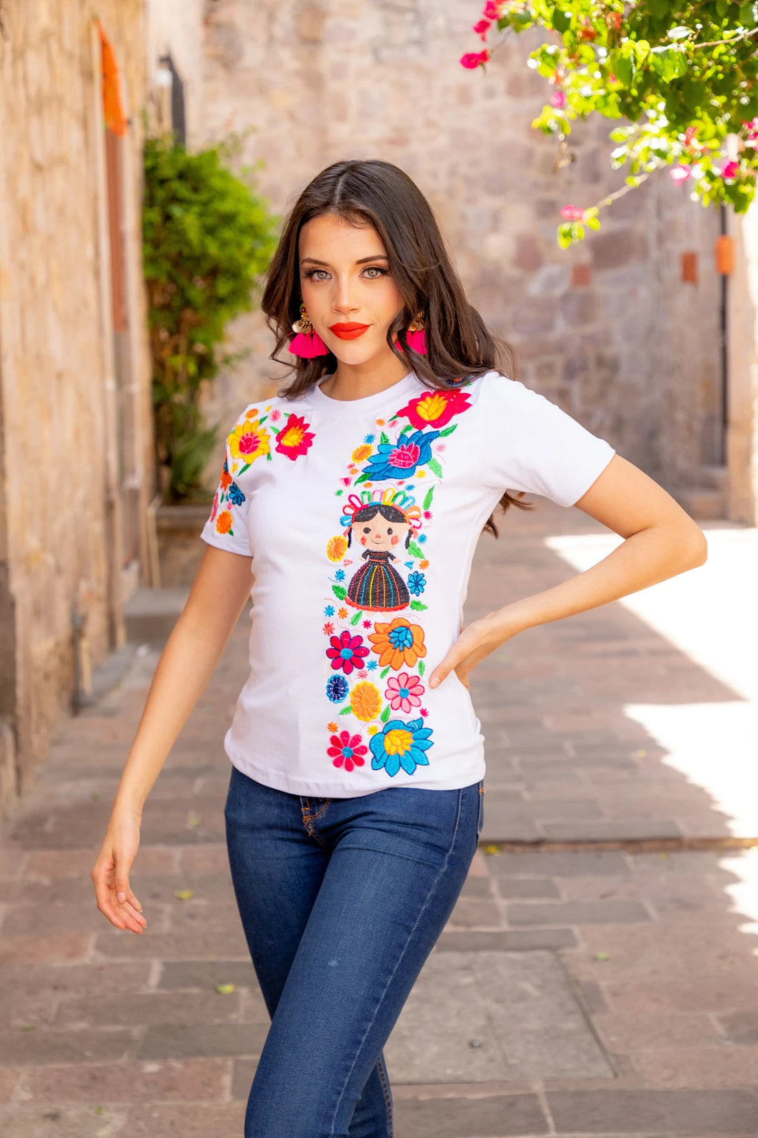 Hippie-Boho Style Top  Floral T-Shirt