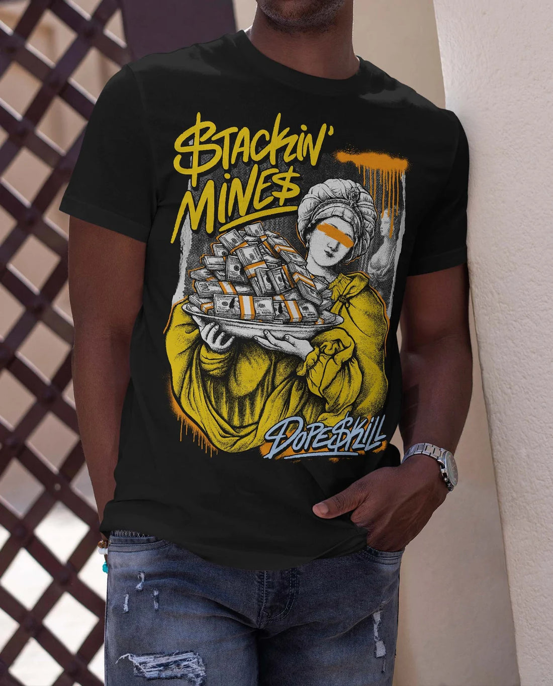 Yellow  DopeSkill Unisex T - Shirt