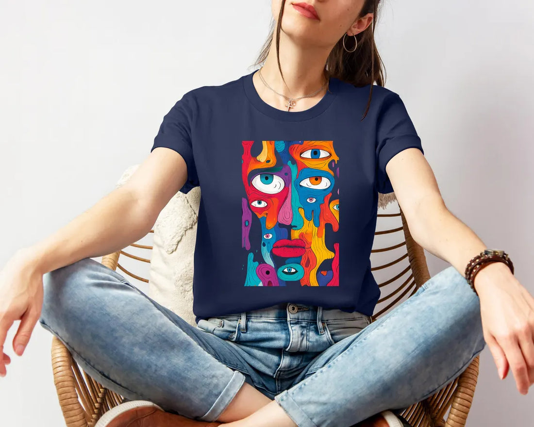 Unisex modern art t-shirt