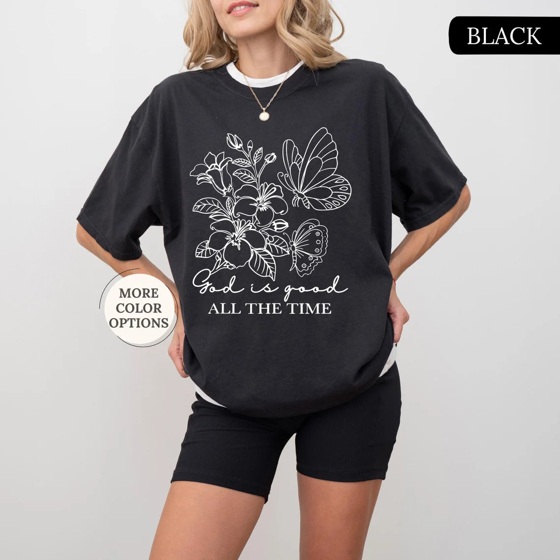 Floral Bible Verse Tee