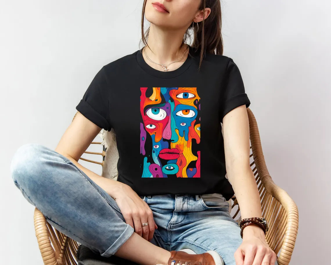 Unisex modern art t-shirt